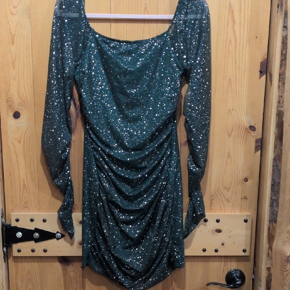 Elegant Green Sequin Homecoming Dress